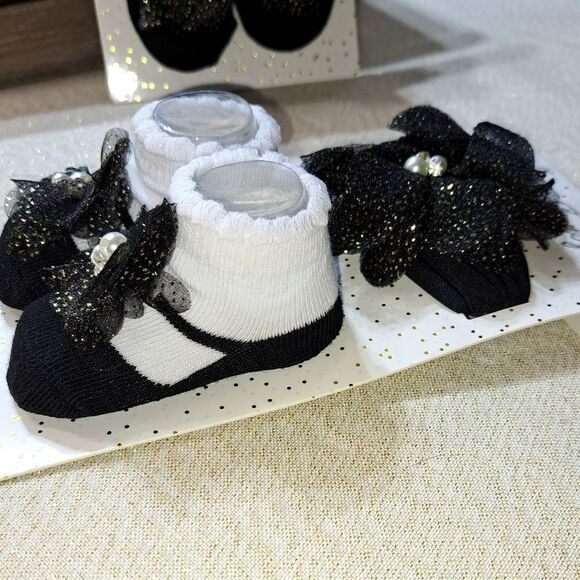 NWT Bow Fancy Bootie/Headband Set - Picture 5 of 8